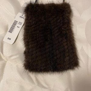 FUR CROSSBODY BAG LEATHER STRAP